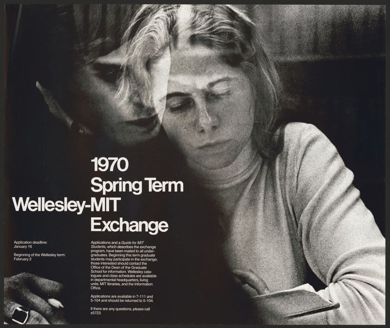 Wellesley-MIT Exchange, 1970 Spring term as a canvas print
