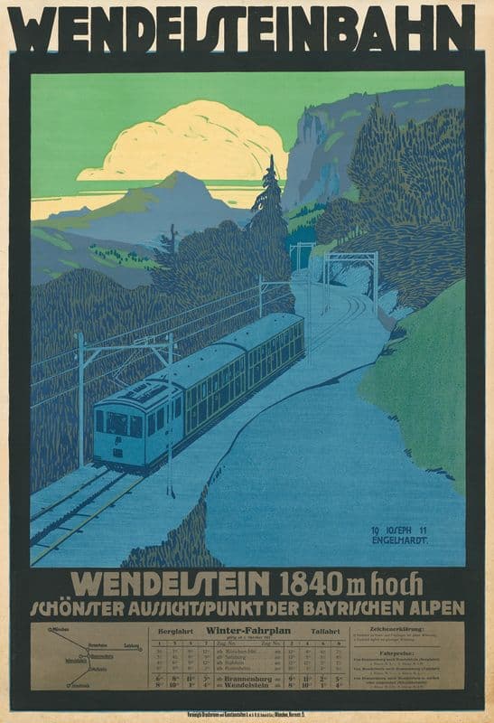 Wendelsteinbahn as a canvas print