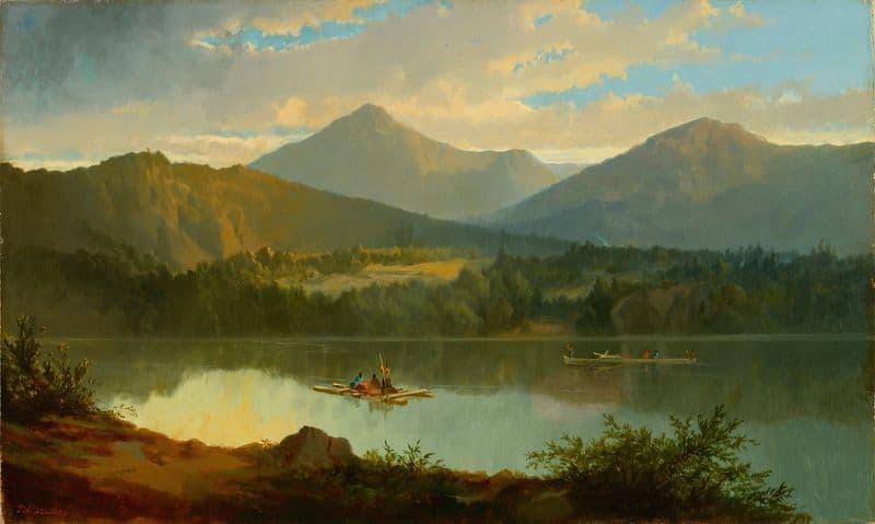 Western Landscape (between 1847 and 1849) as a canvas print