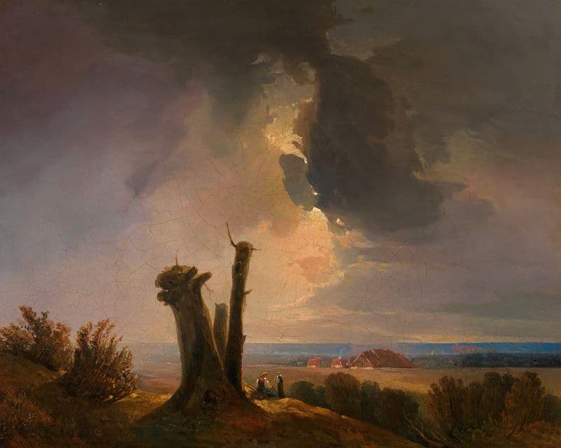 Westungarische Landschaft – Blick vom Leithagebirge as a canvas print