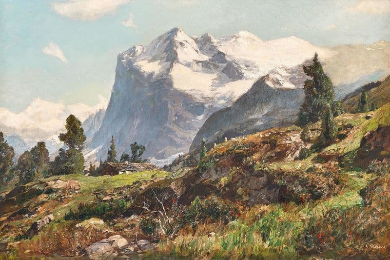Wetterhorn bei Grindelwald as a canvas print
