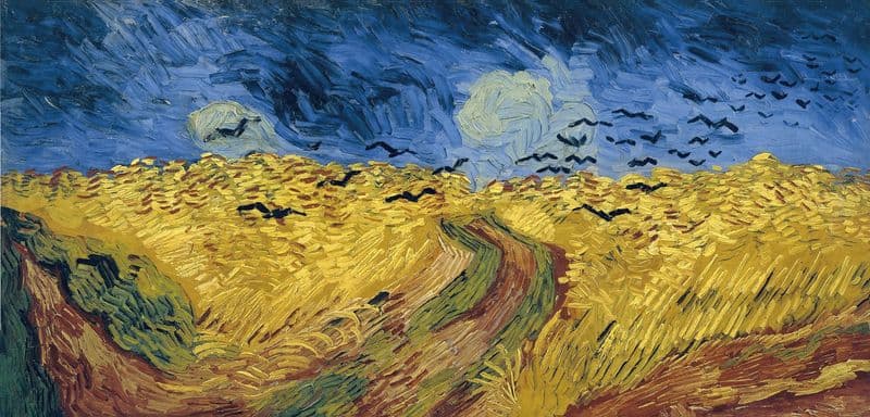 Wheatfield with Crows as a canvas print