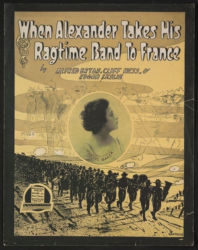 When Alexander takes his ragtime band to France as a canvas print