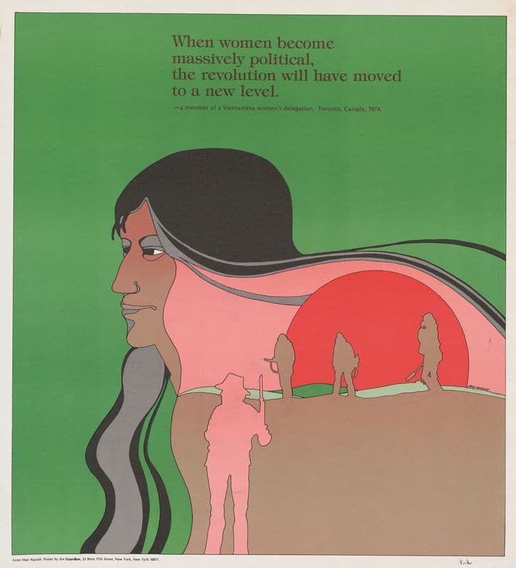 When women become massively political, the revolution will have moved to a new level (1976-1980) as a canvas print