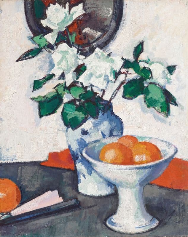 White Roses (circa 1924) as a canvas print