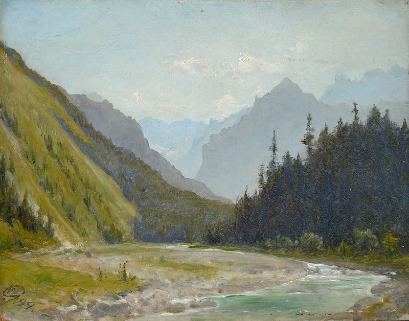 White Water Valley in the Tatra Mountains as a canvas print
