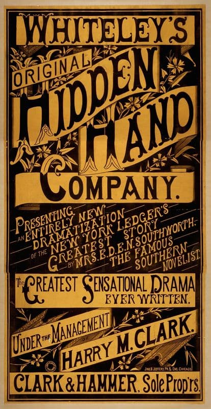 Whiteley’s Original Hidden Hand Company as a canvas print