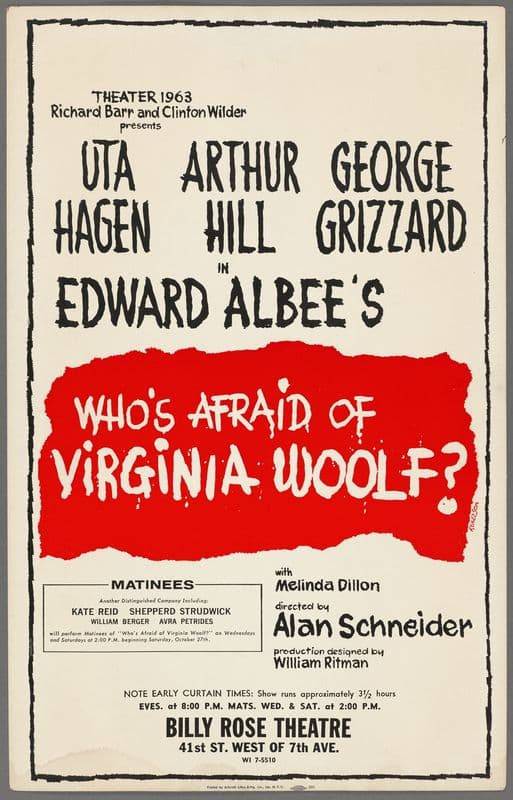 Who’s Afraid of Virginia Woolf as a canvas print