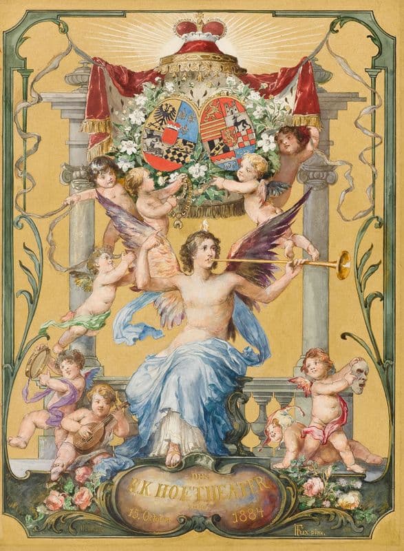 Wiener Hoftheater Pracht-Album as a canvas print