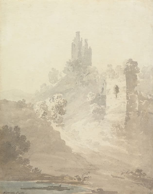 Wigmore Castle, Herefordshire as a canvas print