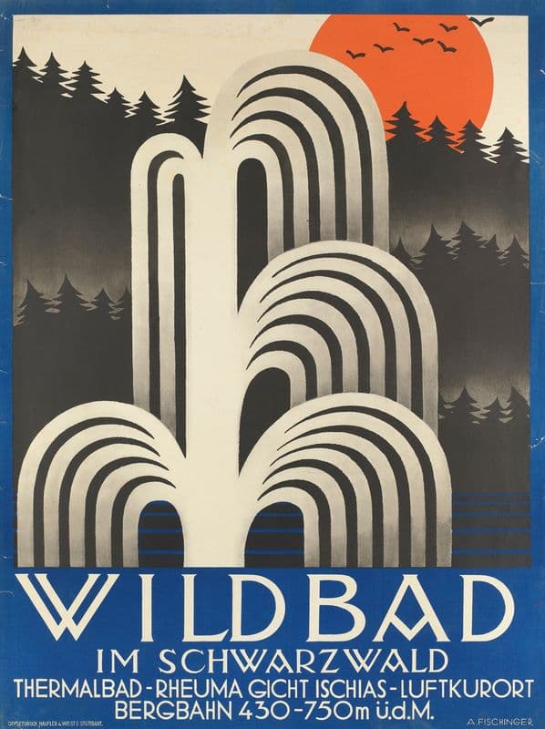 Wildbad im Schwarzwald as a canvas print