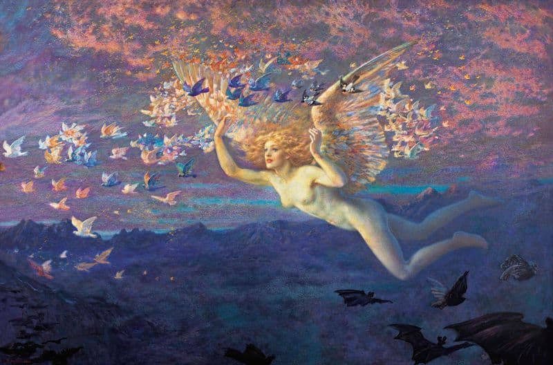 Wings Of The Morning as a canvas print