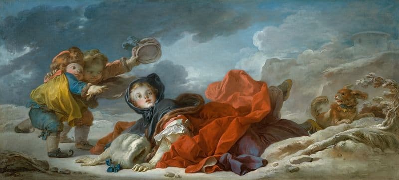 Winter (circa 1755) as a canvas print
