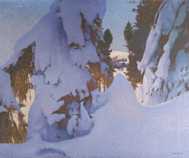 Winter as a canvas print
