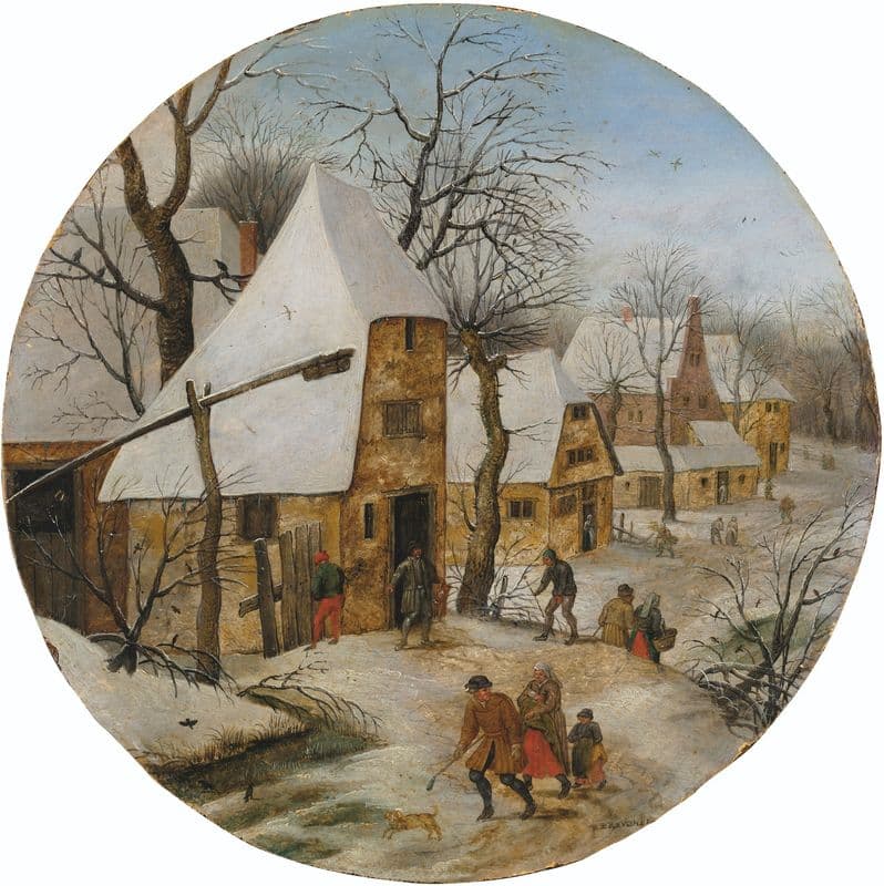 Winter as a canvas print