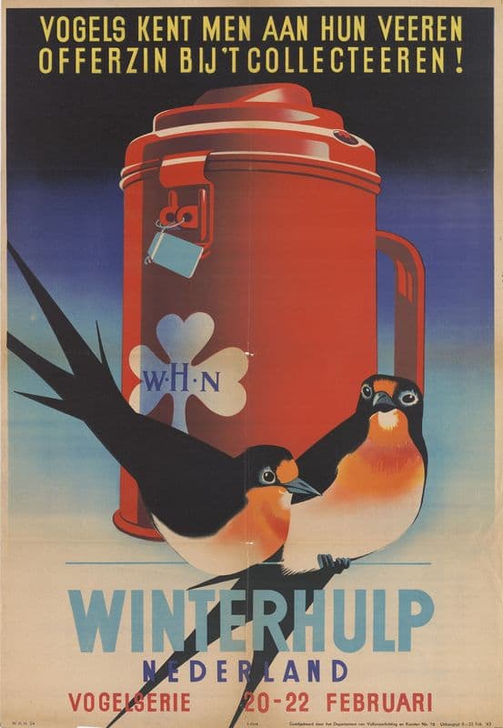 Winterhulp Nederland as a canvas print