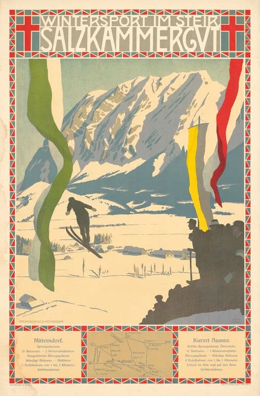 Wintersport im Steir. Salkammergut as a canvas print