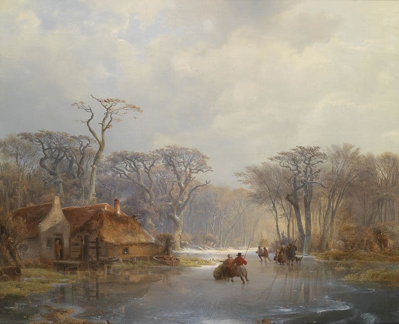 Wintervergnügen as a canvas print
