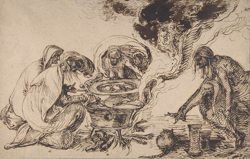 Witches’ Sabbath (16th century) as a canvas print