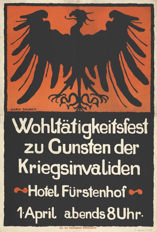 Wohltätigkeitsfest zu Gunsten der Kriegsinvaliden – Hotel Furstenhof, 1. April as a canvas print