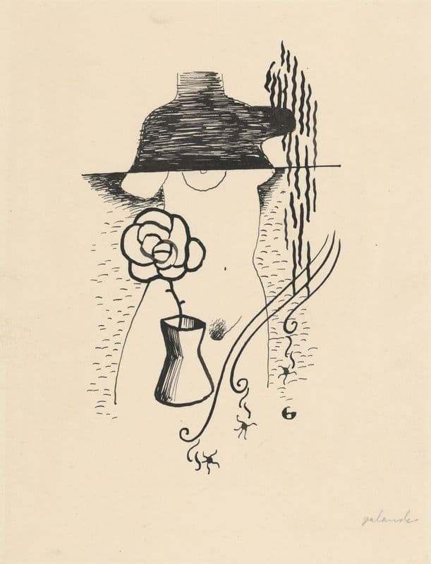 Woman and flower as a canvas print