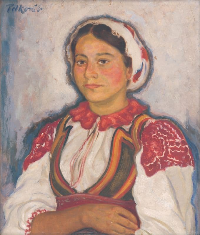 Woman from Lužná as a canvas print