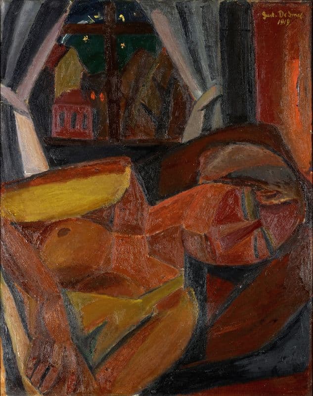 Woman Sleeping as a canvas print