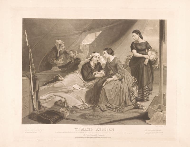 Womans mission as a canvas print