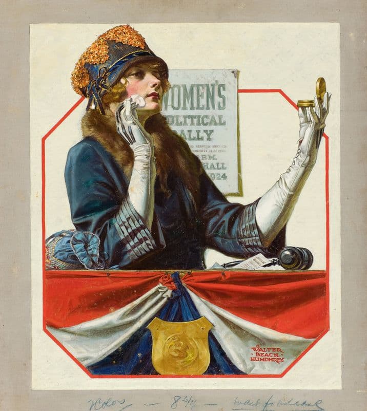 Women’s Political Rally as a canvas print
