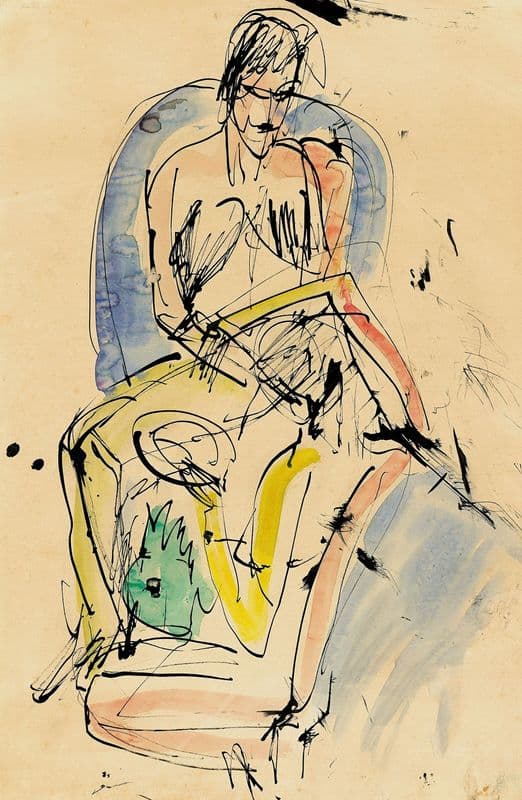 Women’s Siesta (Circa 1912) as a canvas print