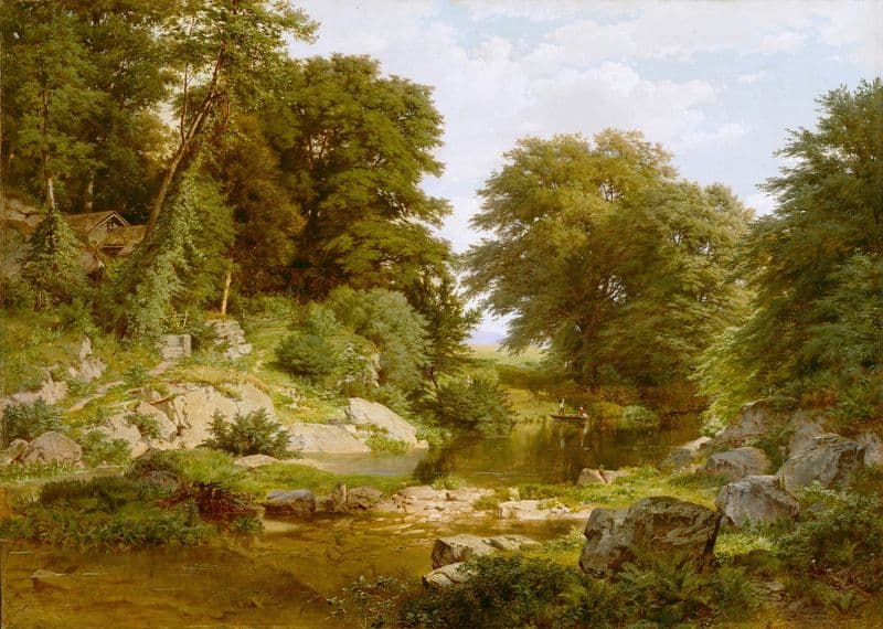 Woodland Brook as a canvas print