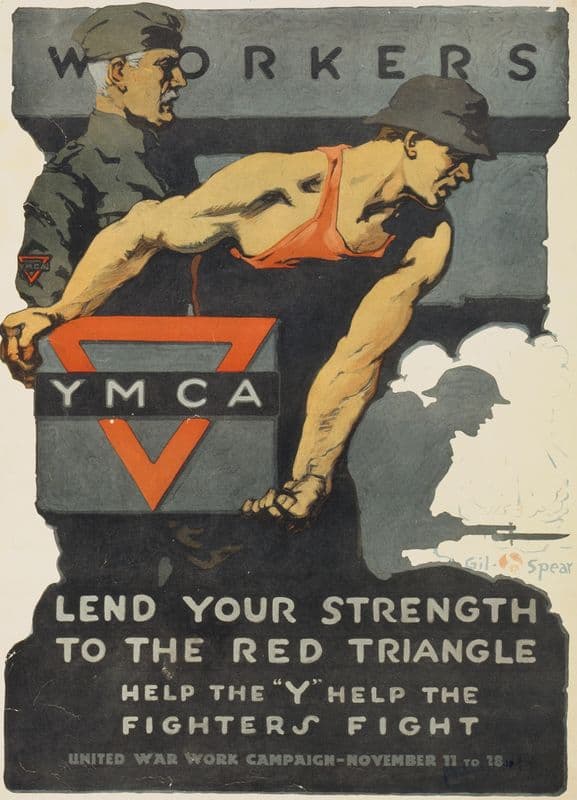 Workers, lend your strength to the red triangle as a canvas print