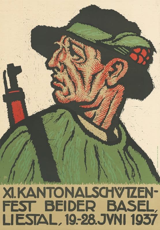 XI. Kantonalschützenfest beider Basel, Liestal as a canvas print