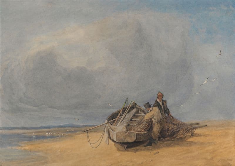 Yarmouth Sands, Norfolk (1820 to 1830) as a canvas print