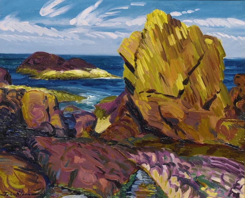Yellow Rock, Gloucester as a canvas print