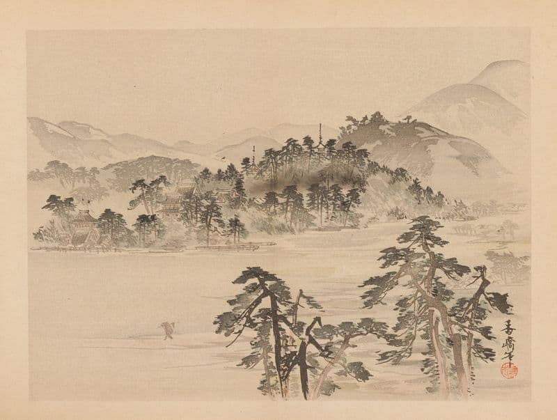Yōfu gajō, Pl.27 (1895-1898) as a canvas print
