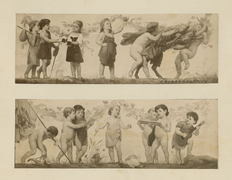 Young Bacchantes as a canvas print