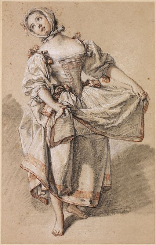 Young Country Girl Dancing (1765 - 1770) as a canvas print