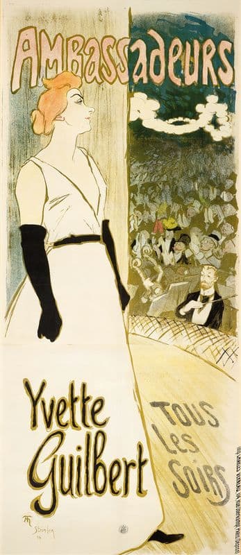 Yvette Guilbert as a canvas print