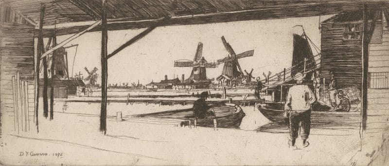 Zaandam Windmills as a canvas print