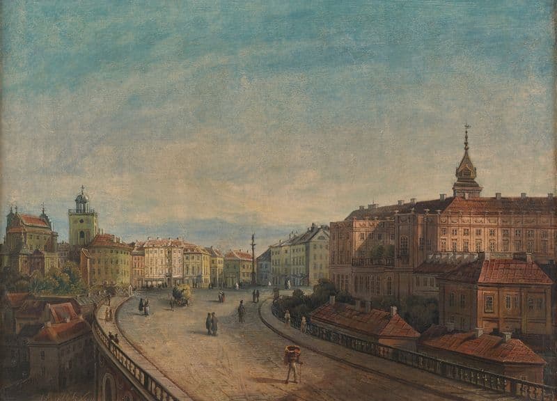 Zamek od strony wiaduktu Pancera as a canvas print