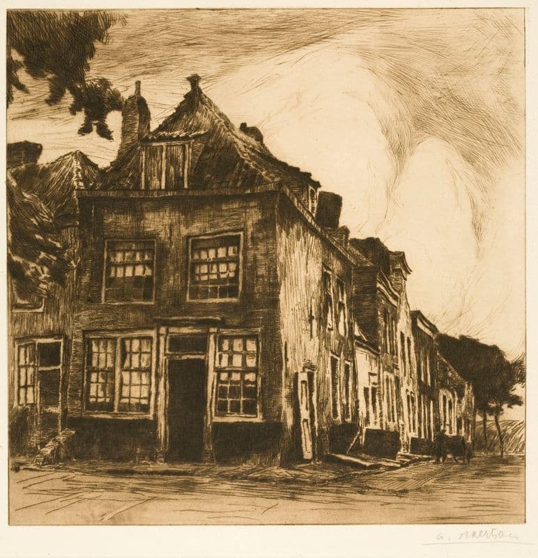 Zeeland Houses (Old Houses in Middelburg) (ca. 1902) as a canvas print