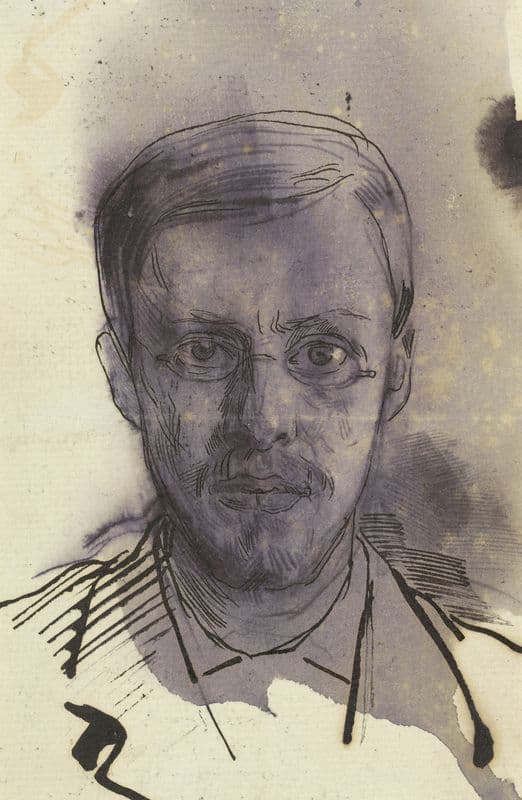 Zelfportret van Jan Veth (1874 - 1925) as a canvas print