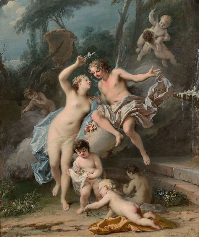 Zéphyr et Flore as a canvas print
