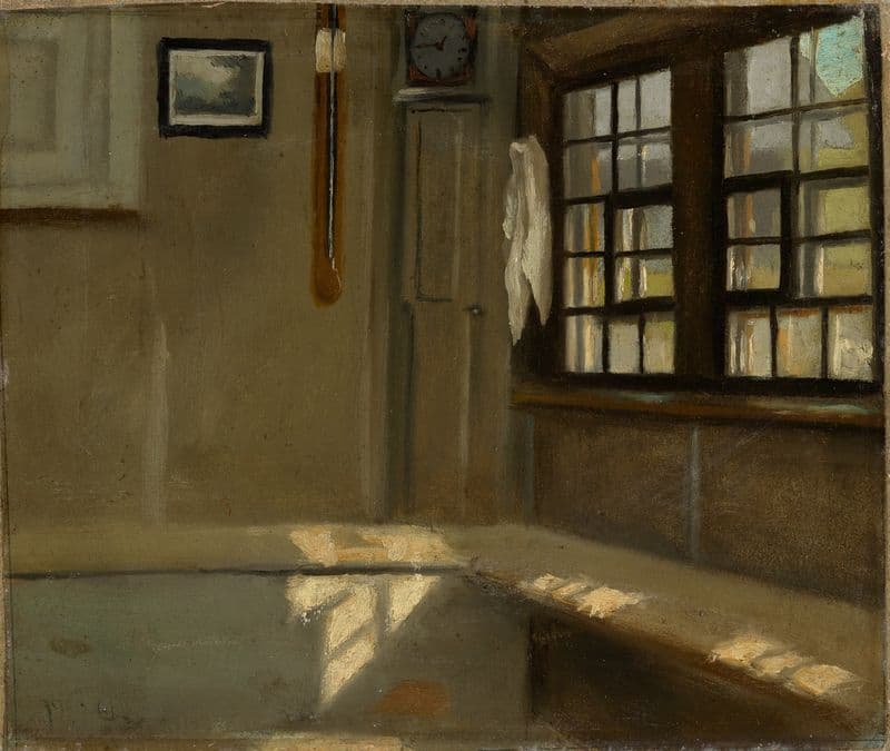 Zimmerecke in Bauernhaus as a canvas print