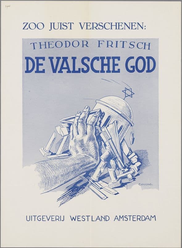 Zoo juist verschenen; Theodor Fritsch, De Valsche God as a canvas print