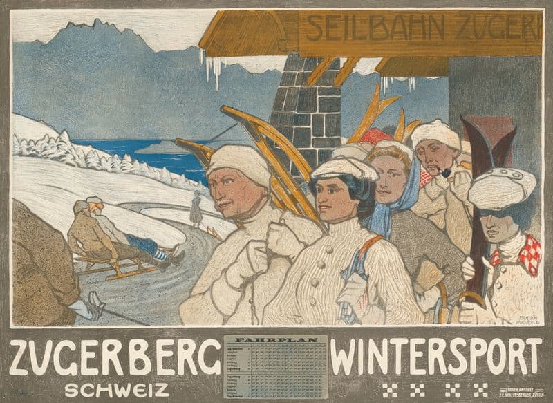 Zugerberg Wintersport as a canvas print