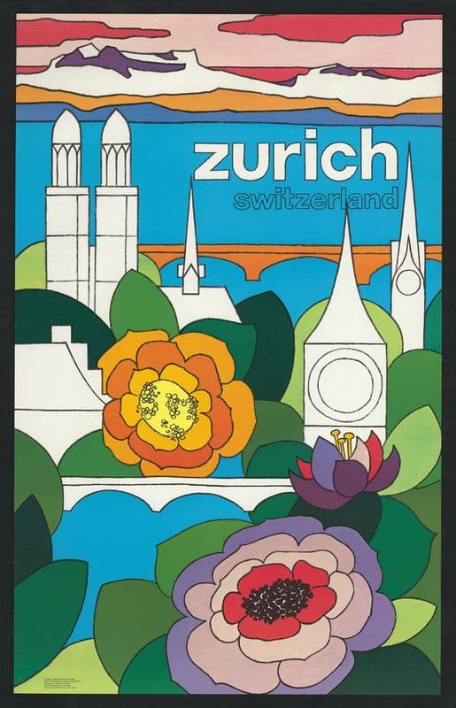 Zurich, Switzerland as a canvas print