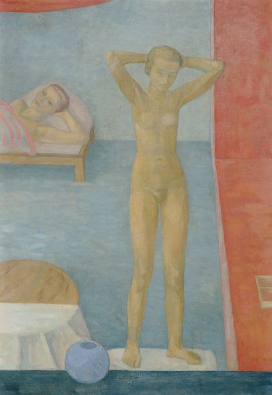 Zwei Mädchen as a canvas print