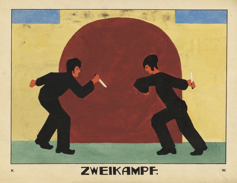 Zweikampf (around 1923) as a canvas print